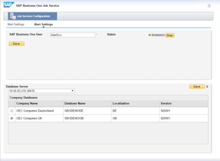 sap business one alerts